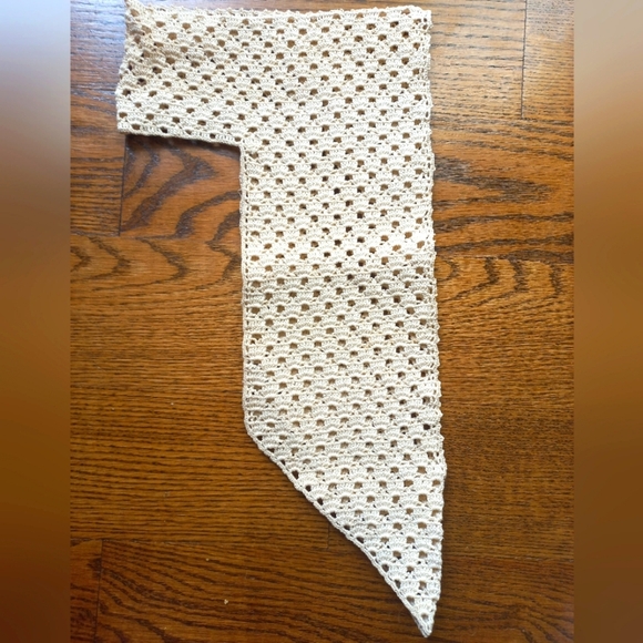 Vintage handmade lace macrame collar - Picture 6 of 8